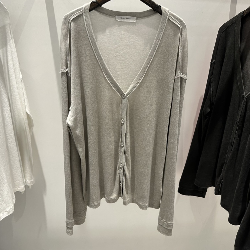 JANE BIRKIN韓國直郵實拍女士新品人氣26春夏長袖T恤開衫LJANE BIRKIN設計師品牌長袖T恤圖色2