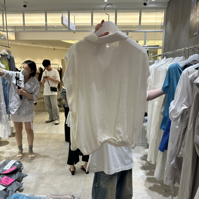 MIXXIN韓國直郵實拍女士新款人氣休閑26夏季推薦襯衫蕾絲衫LMIXXIN襯衫/蕾絲衫