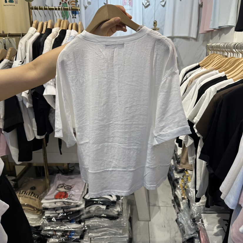 COCO HOLIC韓國東大門代購女裝新品熱賣休閑T恤帆布亞麻COCO HOLICT恤