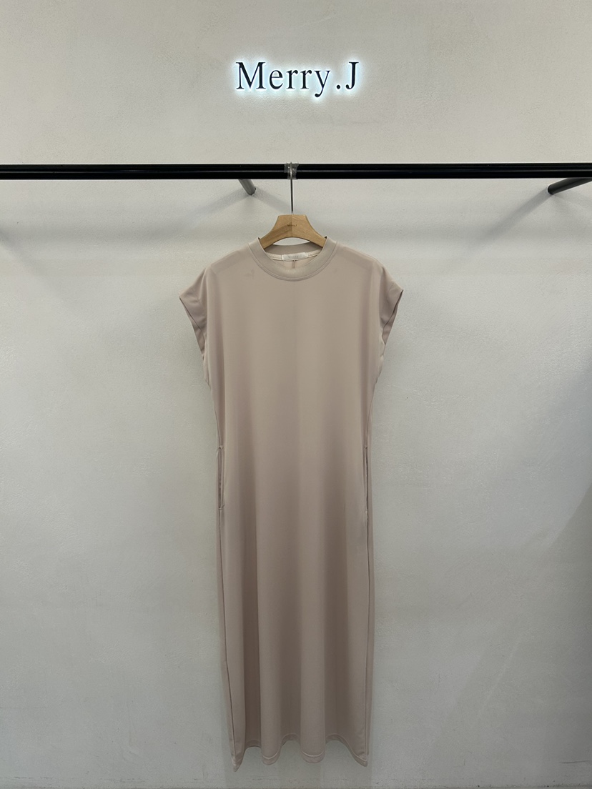MERRY-J韓國直郵實拍女裝新品26夏季26春夏人氣連衣裙羅紋MERRY-J連衣裙圖色1
