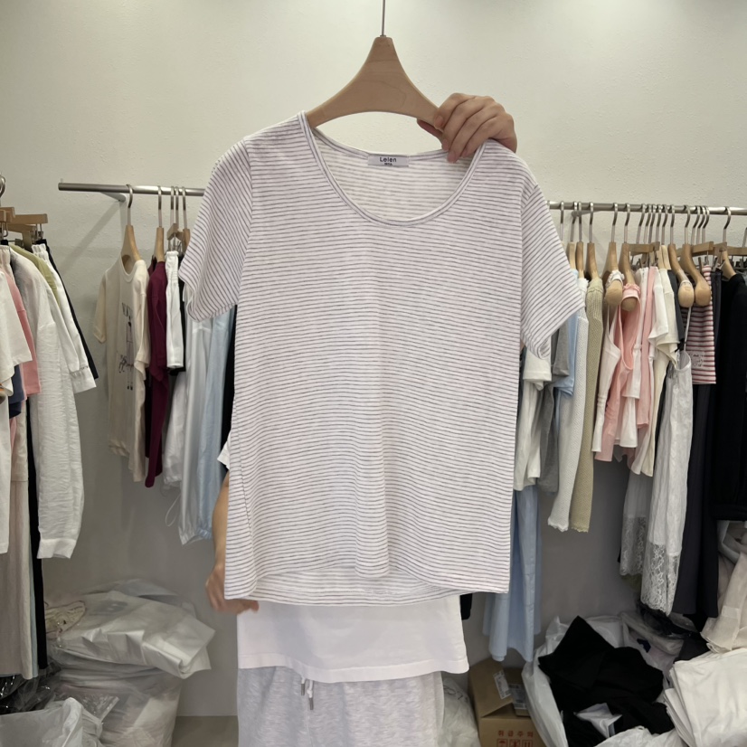 LELEN韓國東大門代購女士新品26夏季人氣時尚熱賣職業T恤LELENT恤圖色2