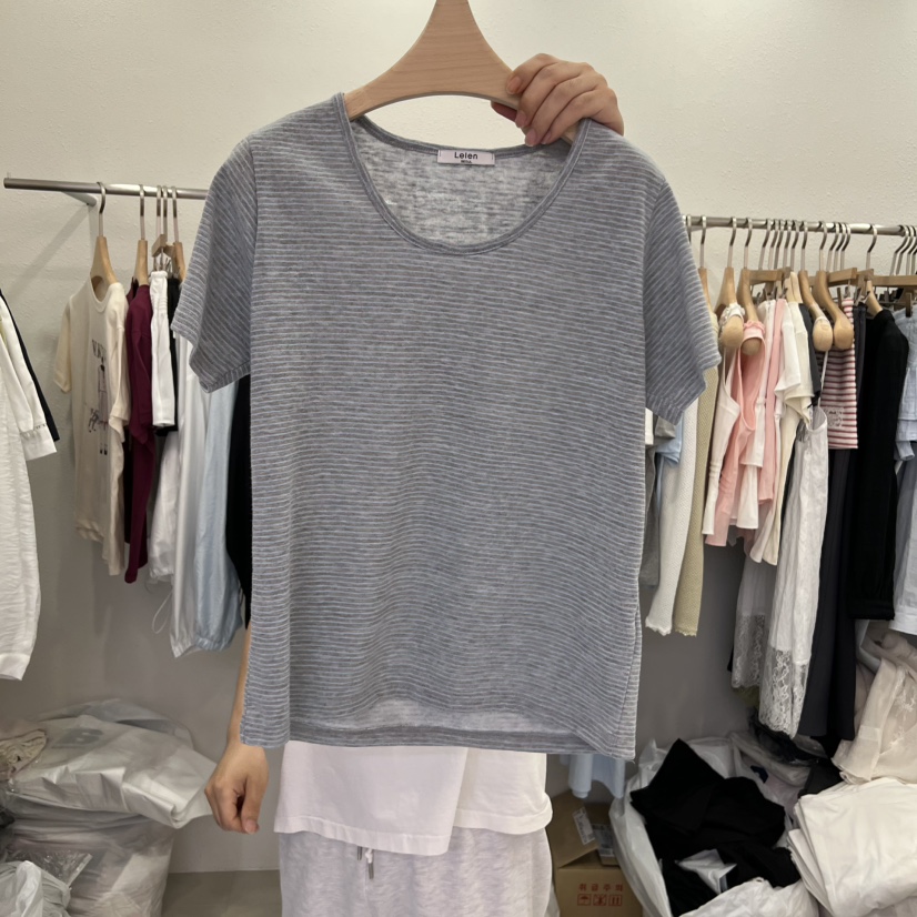 LELEN韓國東大門代購女士新品26夏季人氣時尚熱賣職業T恤LELENT恤圖色3