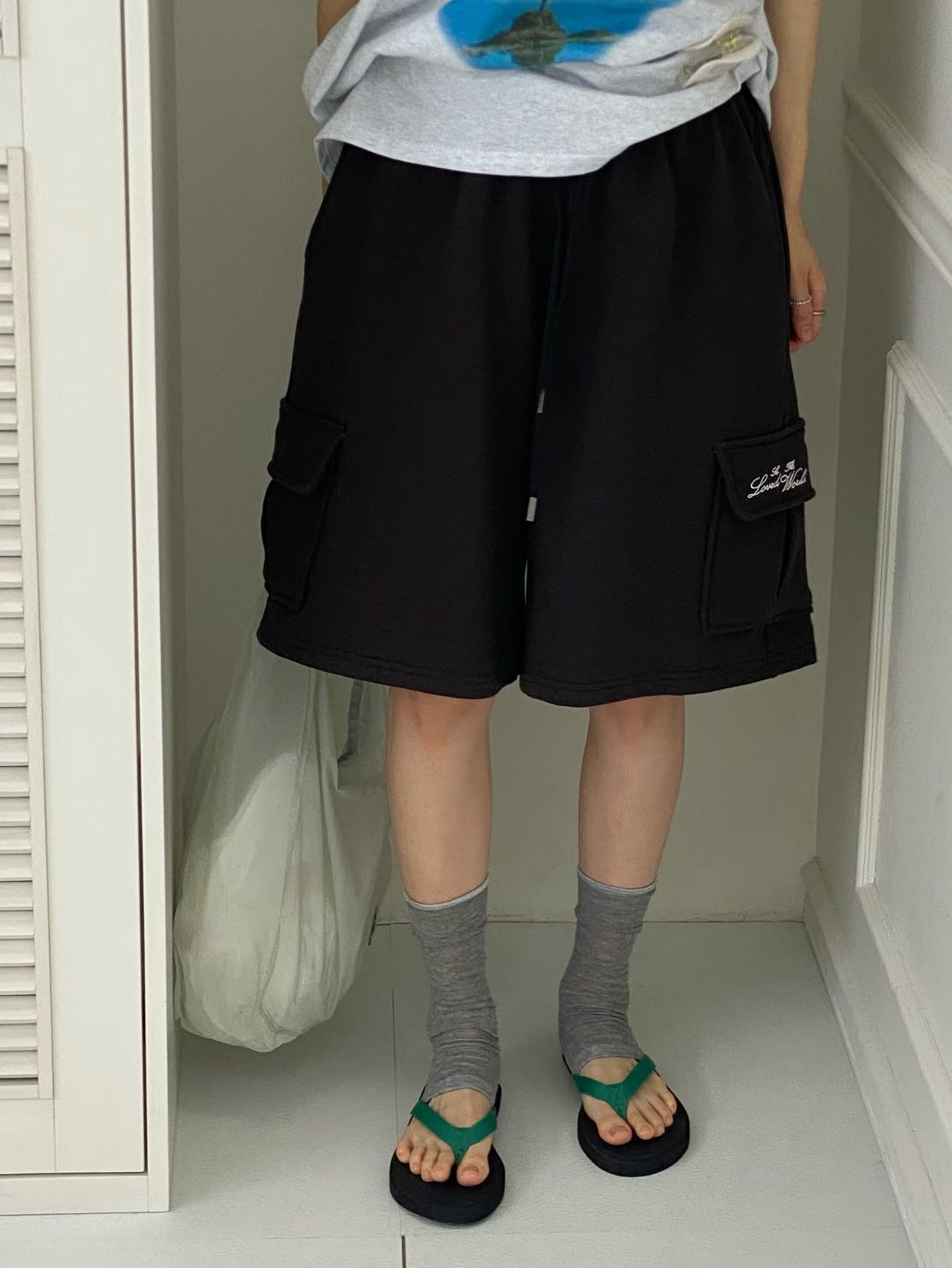 ONTHEMOOD韓國直郵女士新款26春夏推薦休閑職業時尚人氣短褲RIPPLE短褲圖色2