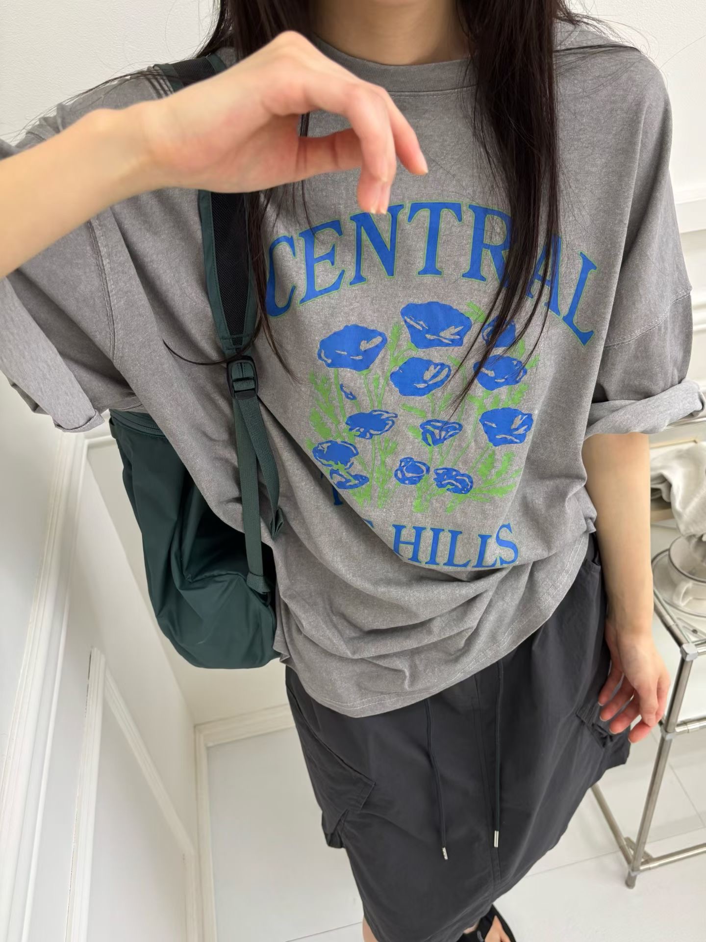 ONTHEMOOD東大門實拍韓國女士新款休閑26春夏人氣職業T恤RIPPLET恤