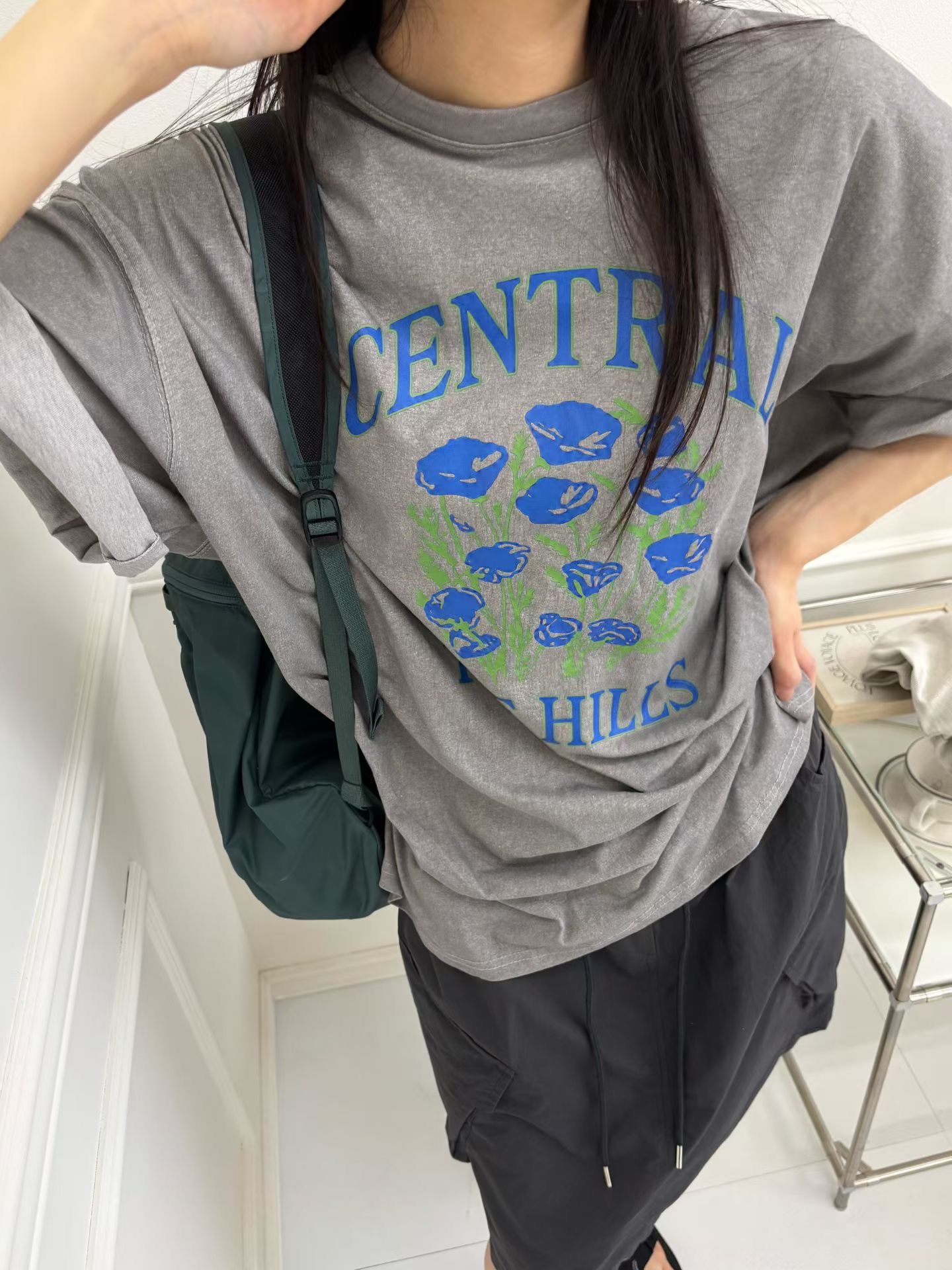 ONTHEMOOD東大門實拍韓國女士新款休閑26春夏人氣職業T恤RIPPLET恤圖色3