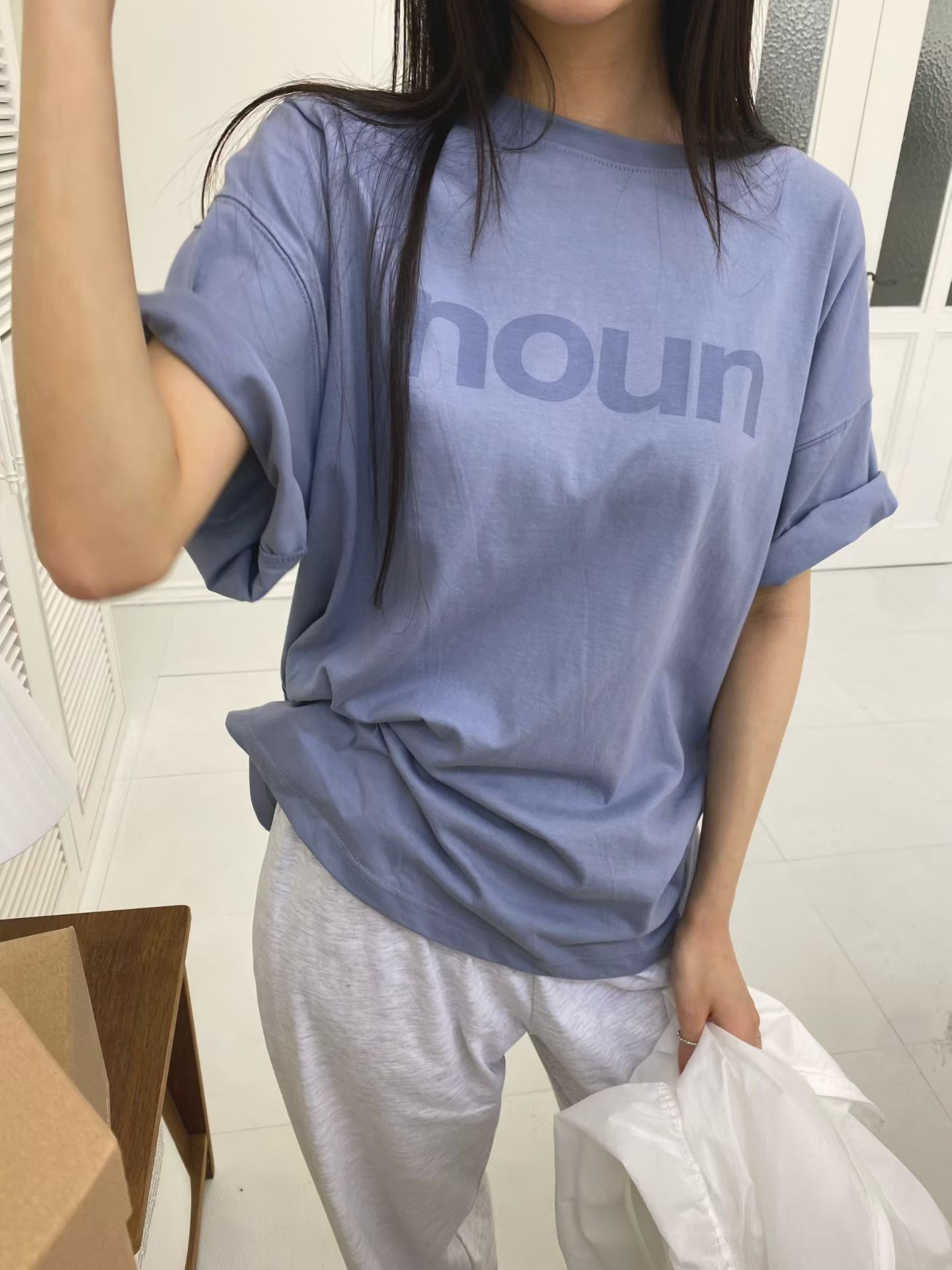 ONTHEMOOD韓國東大門直郵女裝新品推薦人氣時尚26春夏T恤RIPPLET恤圖色2