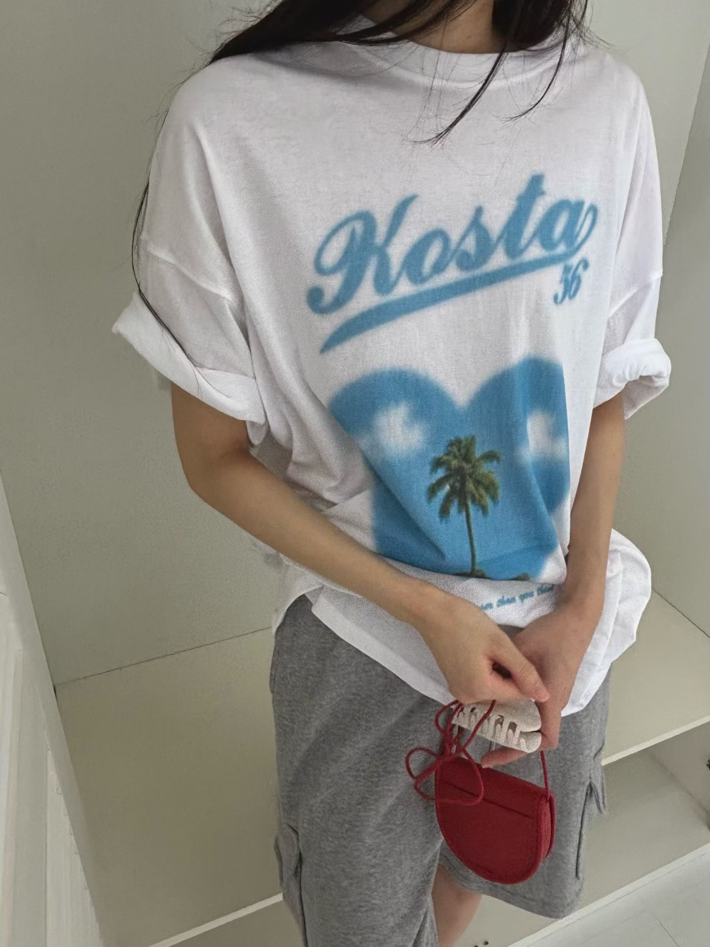 ONTHEMOOD韓國直郵女裝新款26春夏26夏季熱賣T恤不含配飾RIPPLET恤