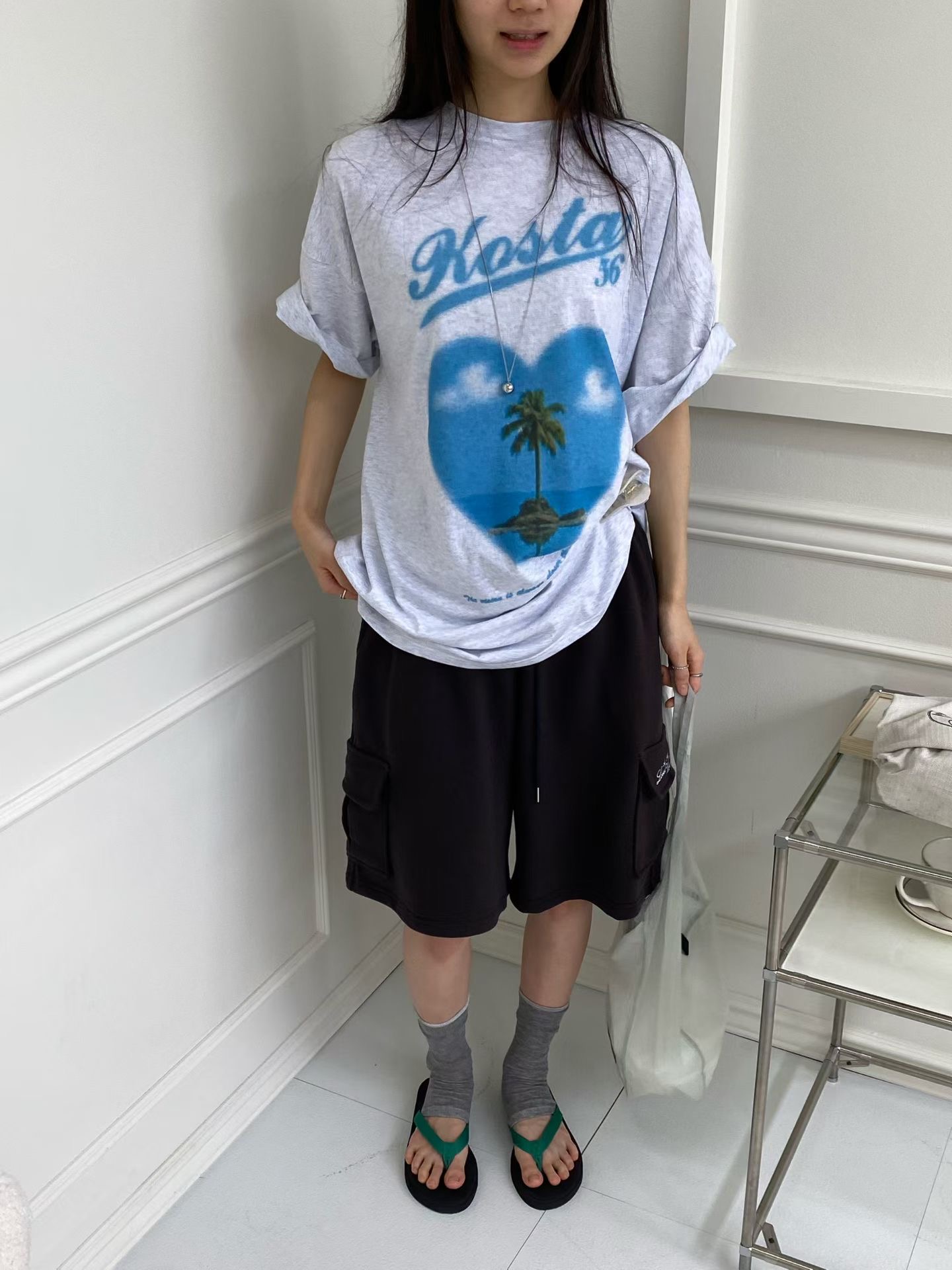 ONTHEMOOD韓國直郵女裝新款26春夏26夏季熱賣T恤不含配飾RIPPLET恤