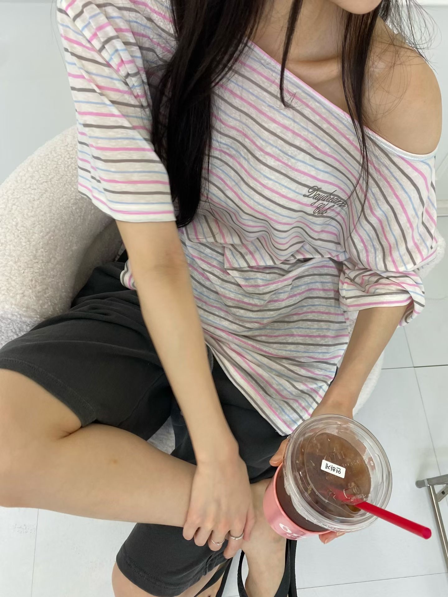 ONTHEMOOD韓國東大門代購女裝新款職業26春夏推薦人氣T恤RIPPLET恤圖色1