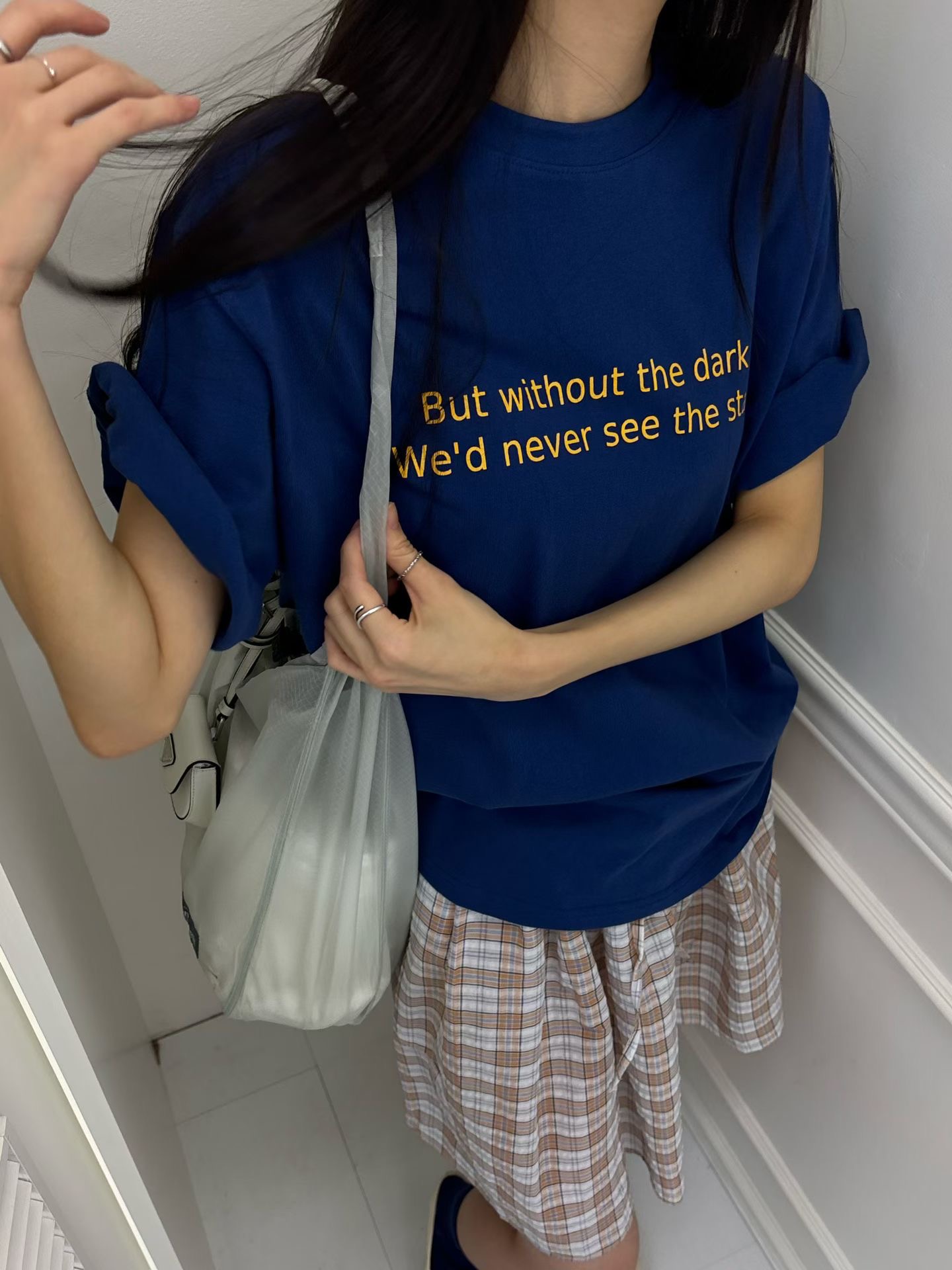 ONTHEMOOD韓國代購女裝新款推薦休閑熱賣26春夏人氣26夏季T恤RIPPLET恤圖色3