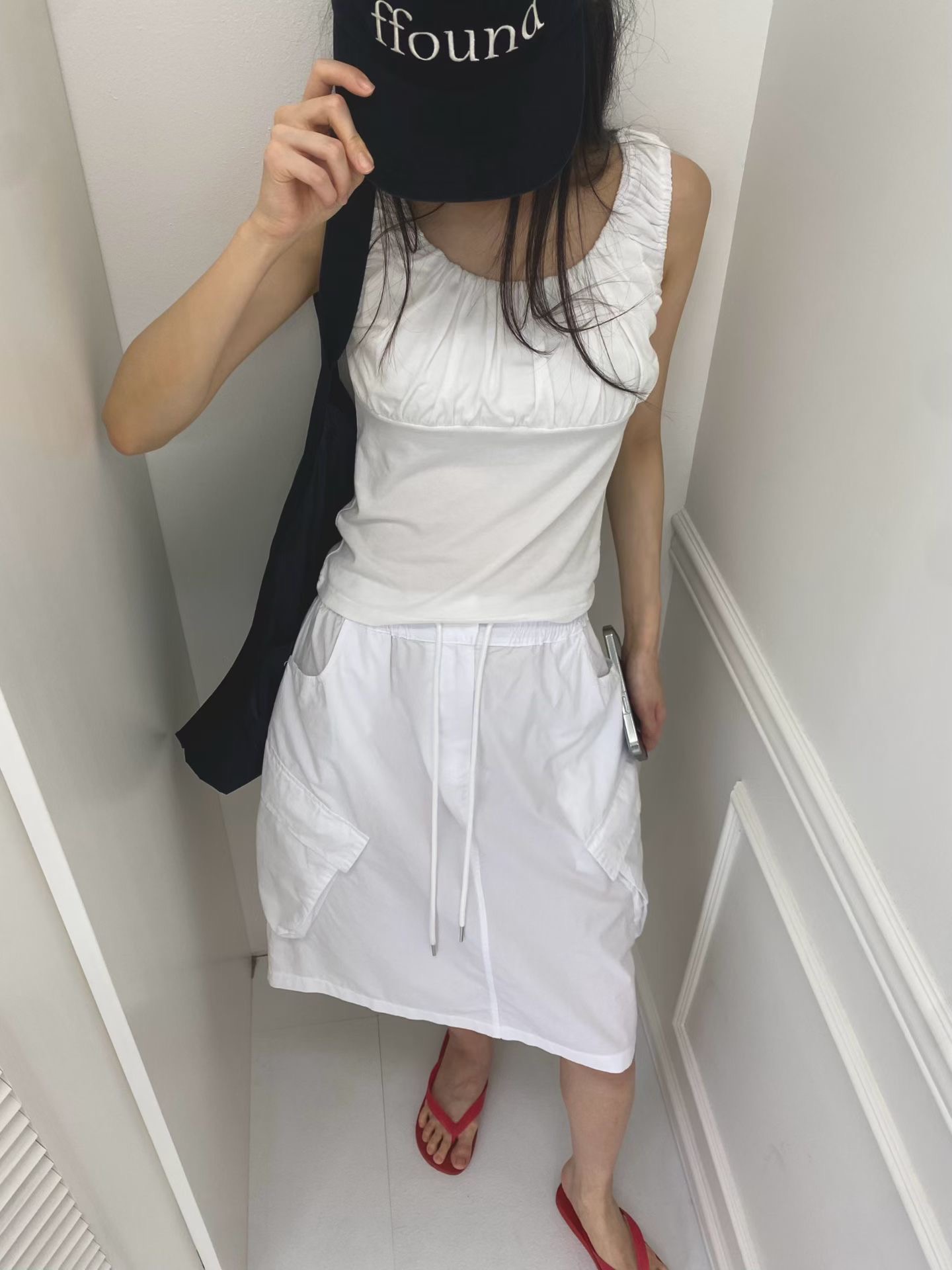 ONTHEMOOD韓國直郵女士新款熱賣時尚推薦人氣26夏季吊帶背心RIPPLE吊帶/背心圖色1