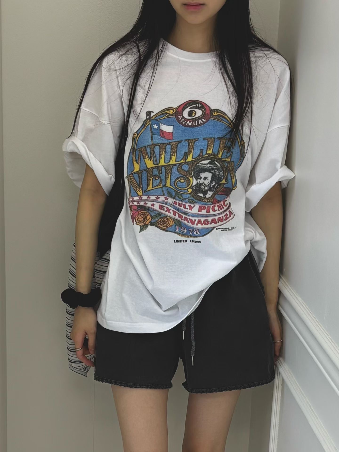 ONTHEMOOD韓國直郵實拍女裝新品職業人氣時尚熱賣26夏季T恤RIPPLET恤