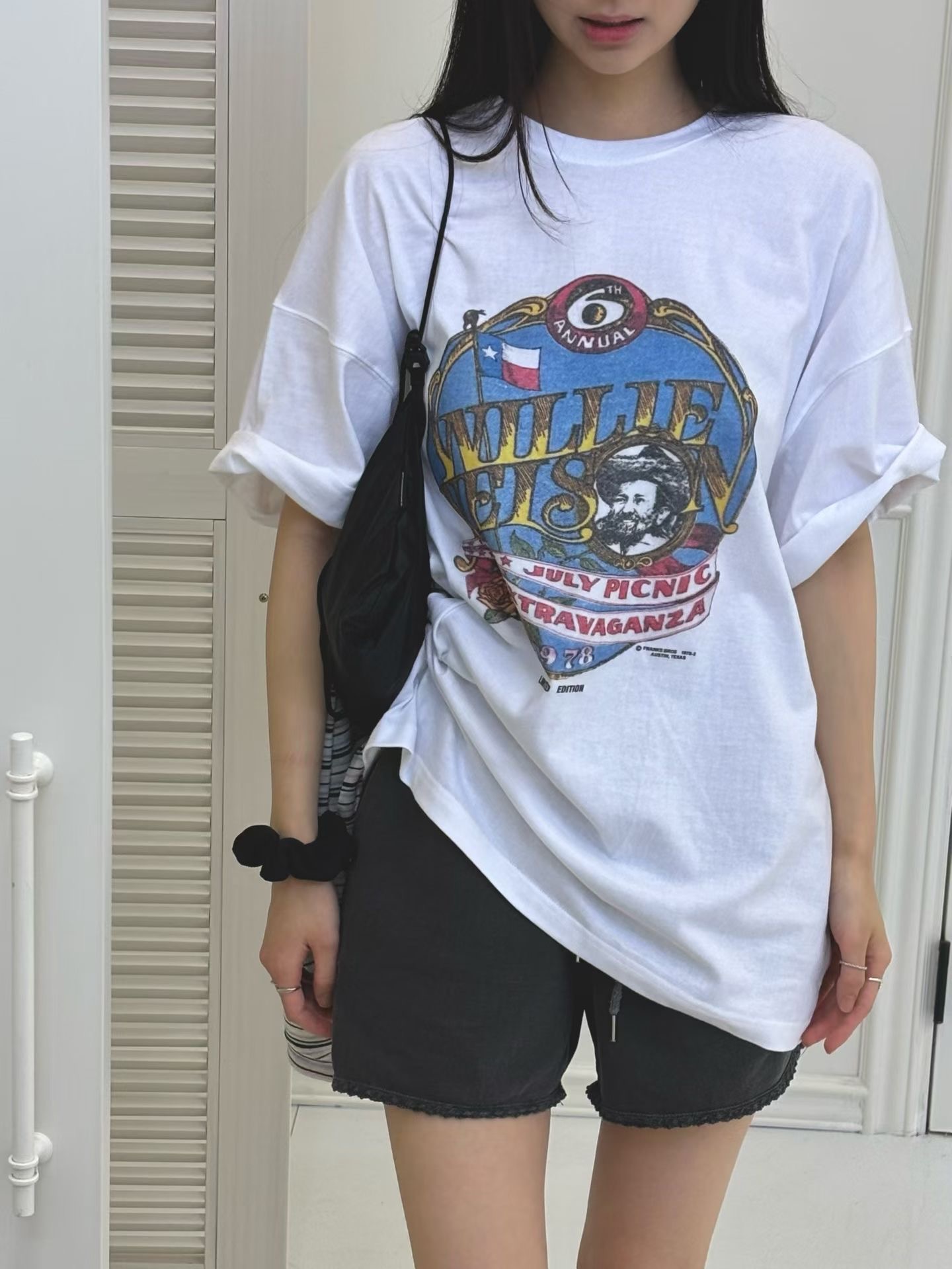 ONTHEMOOD韓國直郵實拍女裝新品職業人氣時尚熱賣26夏季T恤RIPPLET恤圖色1