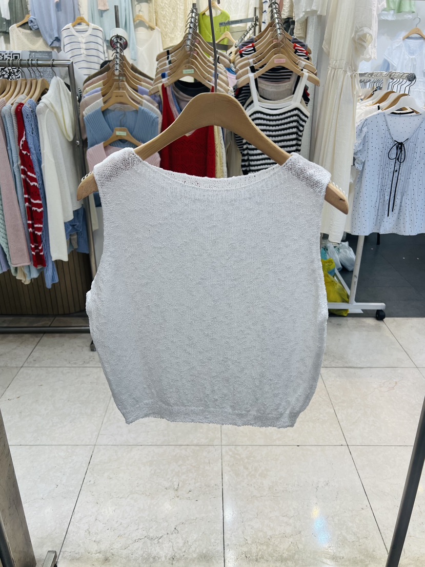 BLACK NOTE韓國東大門代購女裝新品推薦吊帶背心船領無袖BLACK NOTE吊帶/背心圖色4