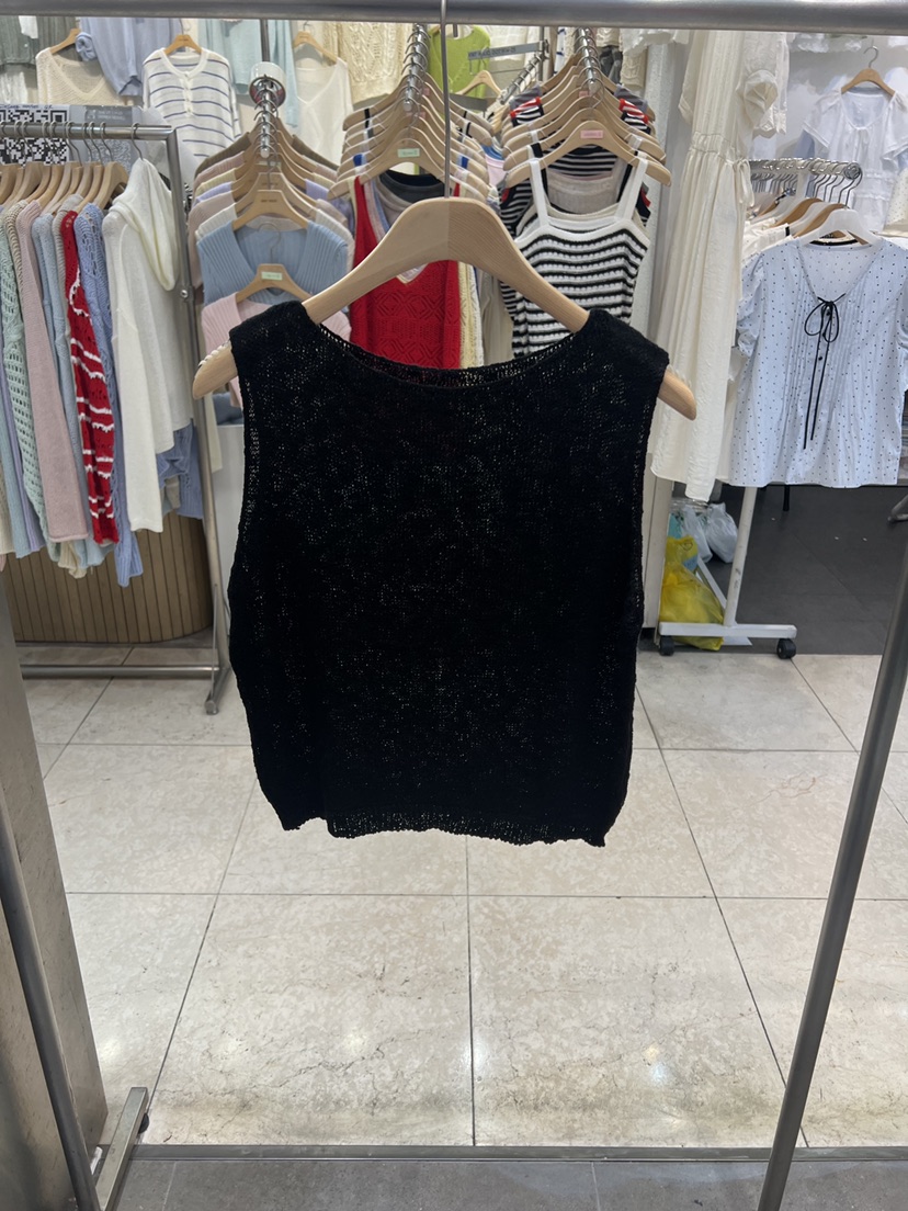 BLACK NOTE韓國東大門代購女裝新品推薦吊帶背心船領無袖BLACK NOTE吊帶/背心圖色5