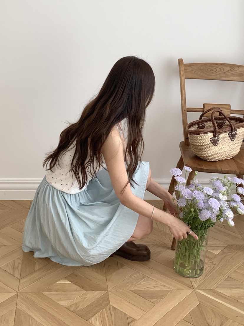 RE:OPENING韓國代購女裝新品時尚職業人氣26夏季連衣裙小花SRE:OPENING連衣裙