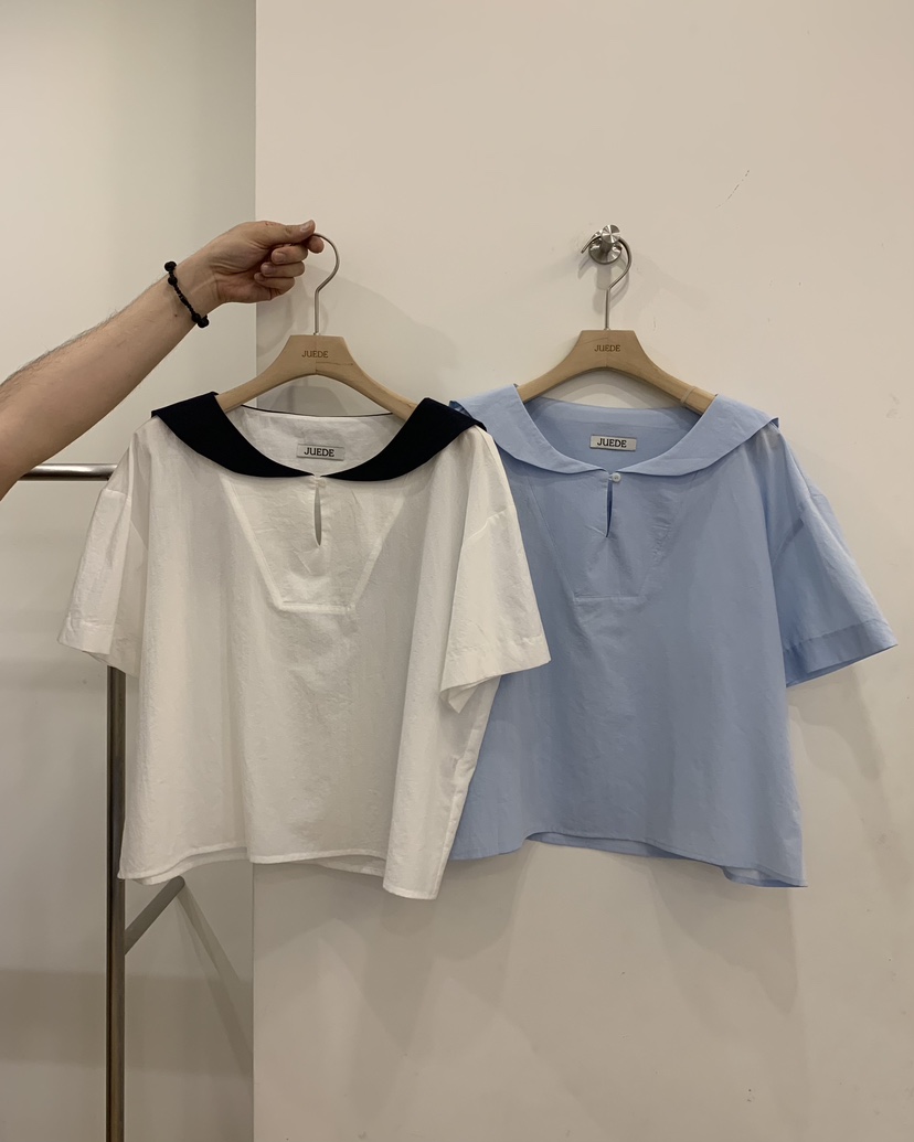 JUEDE韓國直郵女士新款熱賣襯衫蕾絲衫LJUEDE襯衫/蕾絲衫