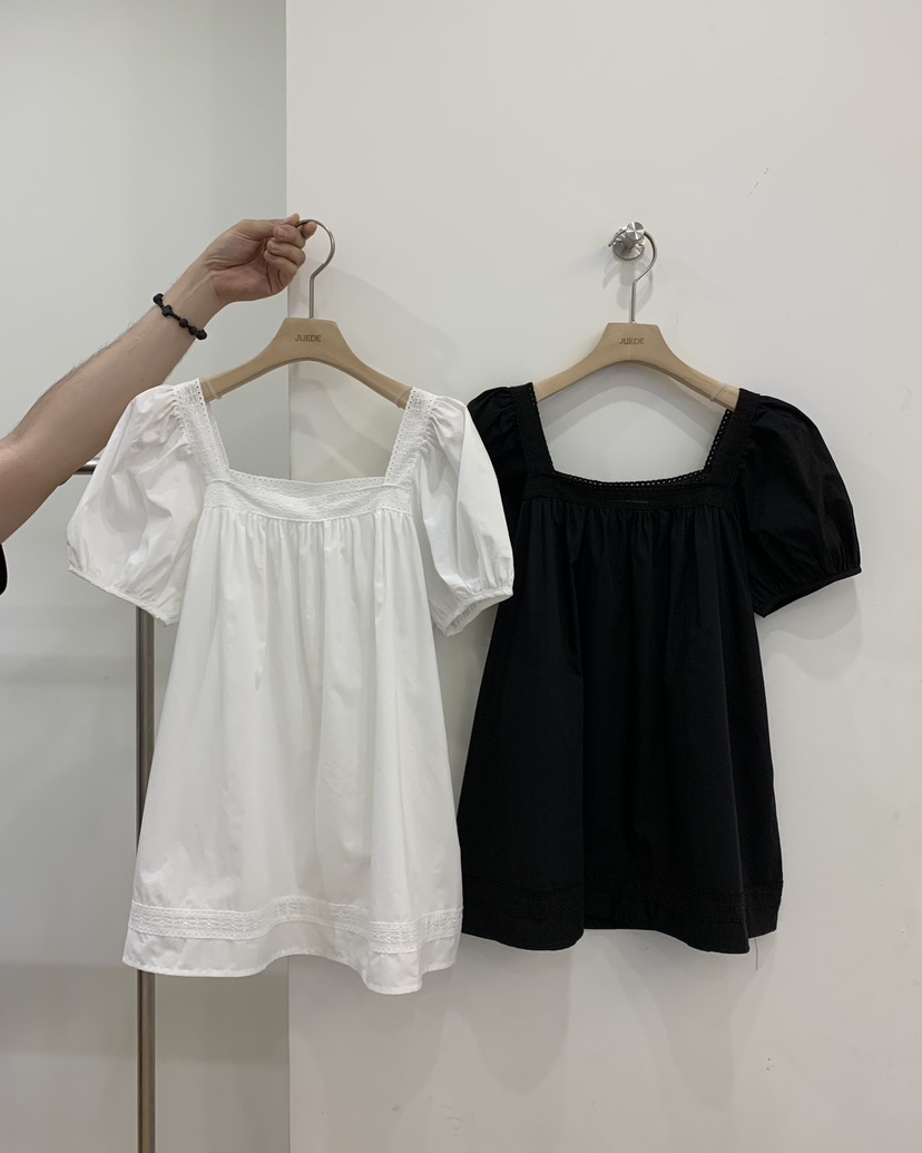 JUEDE韓國直郵女士新品時尚襯衫蕾絲衫LJUEDE襯衫/蕾絲衫
