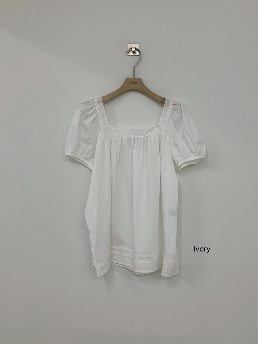 JUEDE韓國直郵女士新品時尚襯衫蕾絲衫LJUEDE襯衫/蕾絲衫圖色1