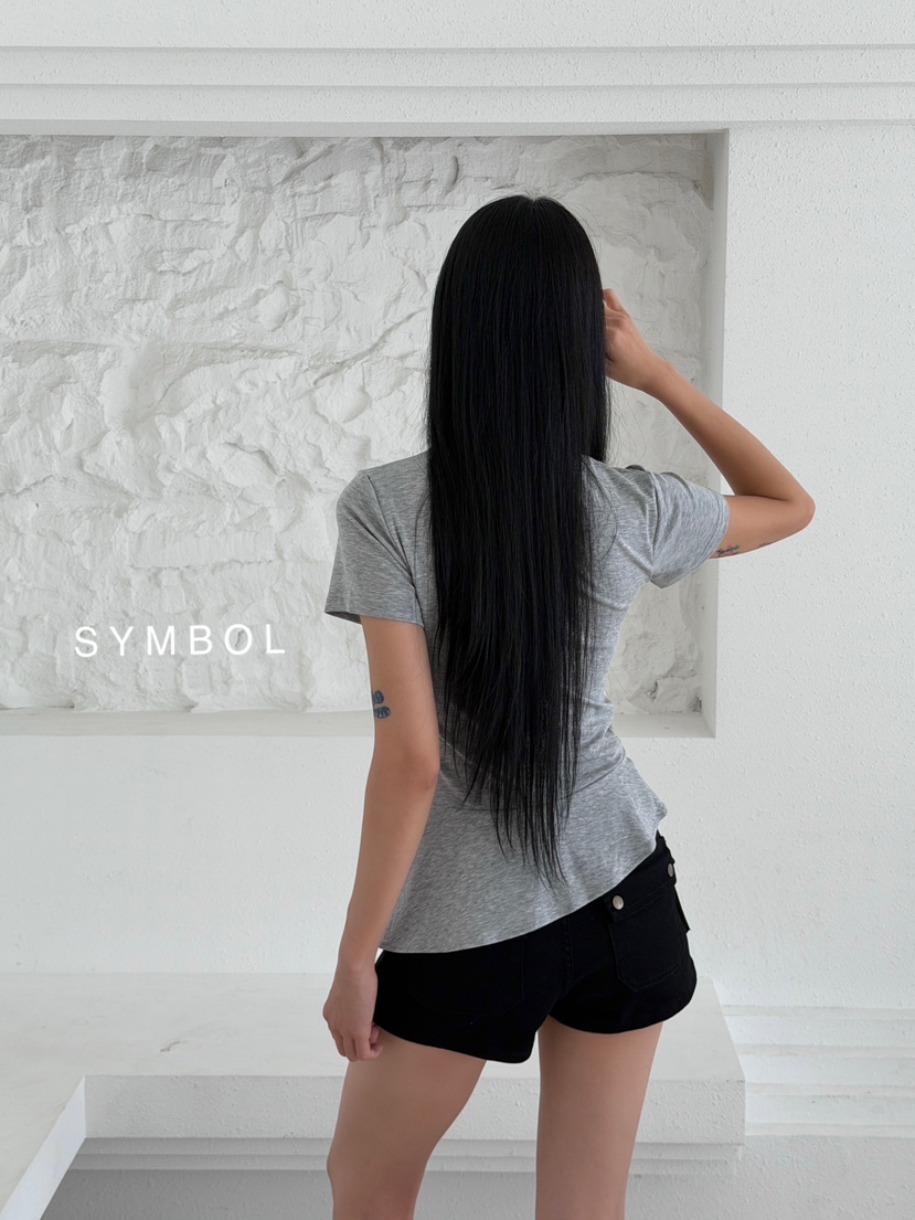 SYMBOL韓國東大門直郵女士新品26夏季熱賣人氣26春夏休閑T恤SYMBOLT恤
