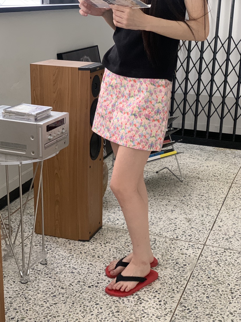 LOGARDEN韓國直郵女士新品26春夏休閑時尚人氣26夏季短裙LO GARDEN短裙