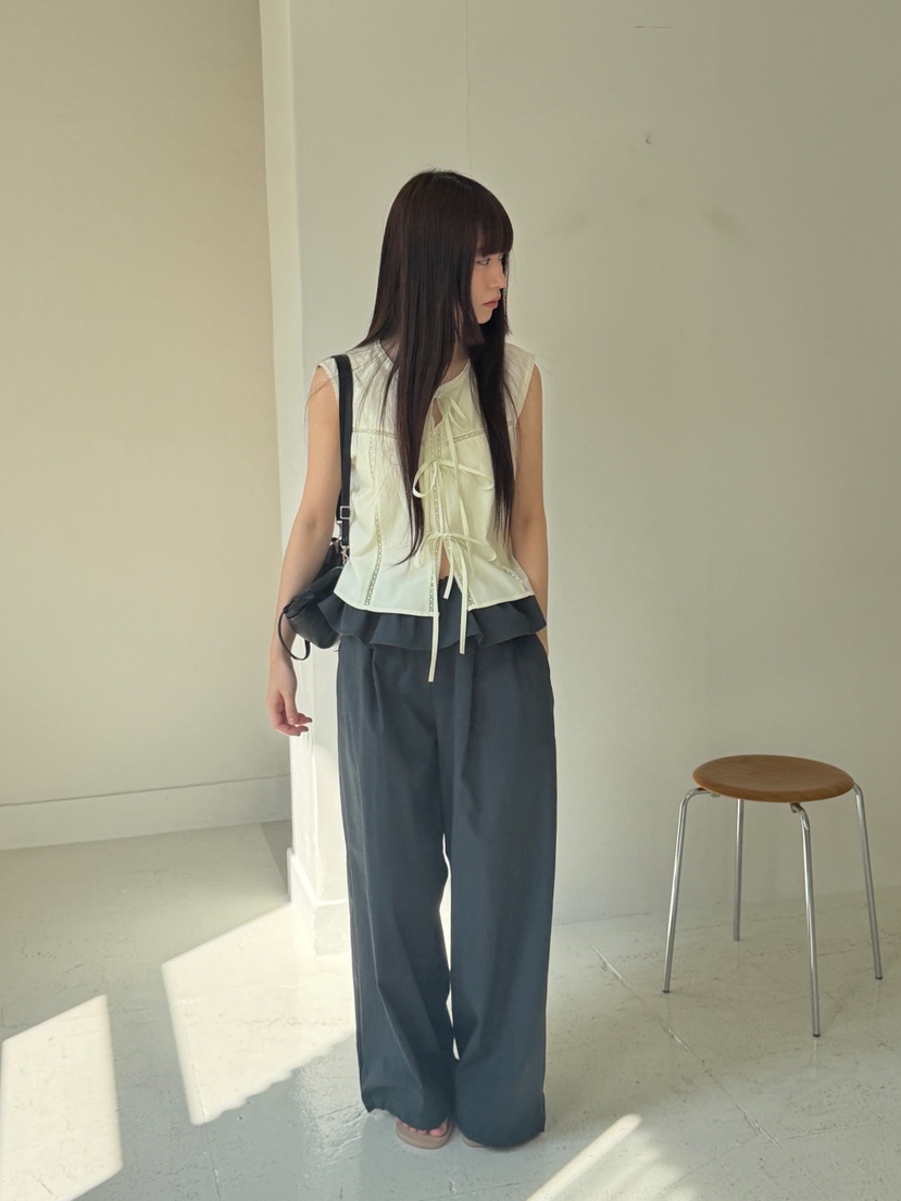 LOGARDEN韓國直郵女士新品26夏季推薦職業熱賣襯衫蕾絲衫LLO GARDEN襯衫/蕾絲衫