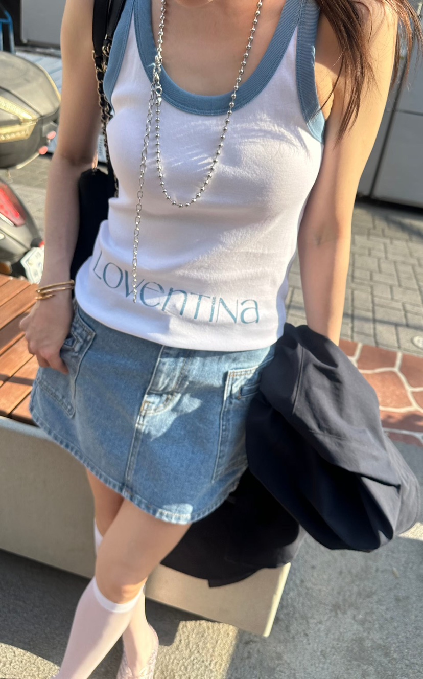 GENTLE B/LOVENTINA韓國東大門直郵女裝新款26夏季吊帶背心V領深V無袖LGENTLE B/LOVENTINA吊帶/背心