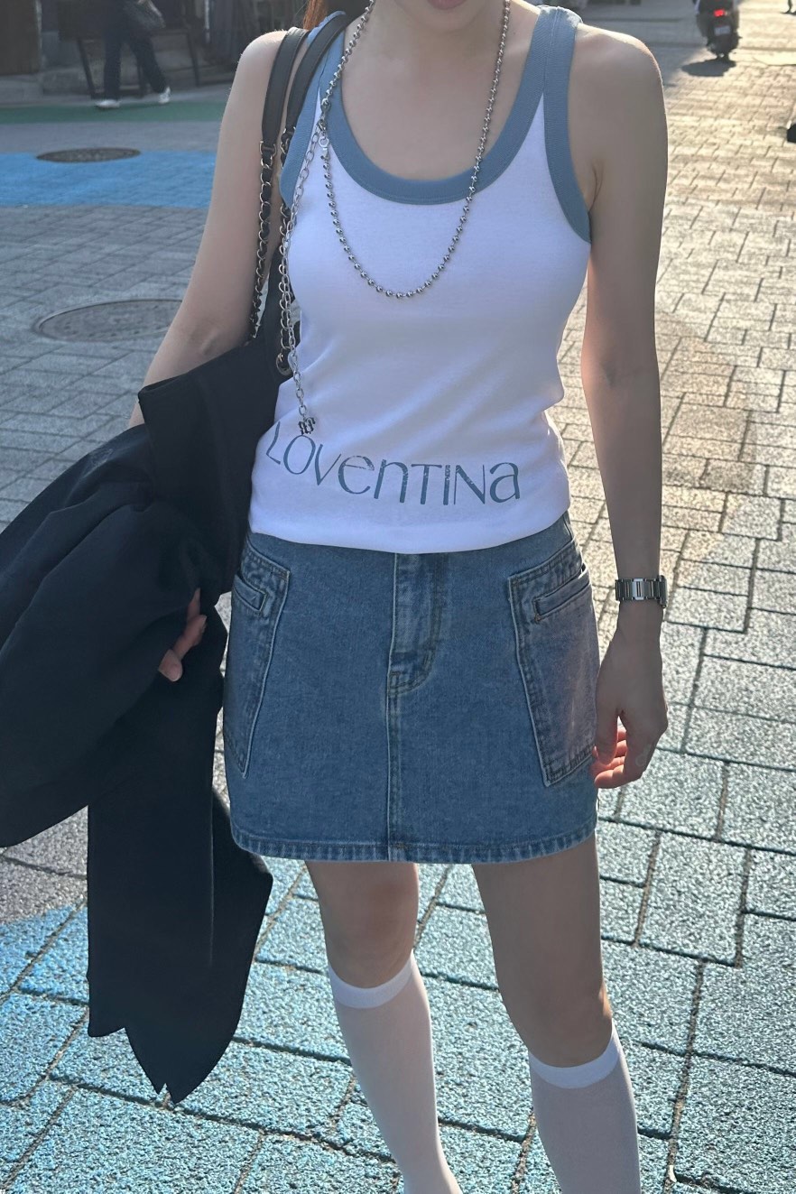 GENTLE B/LOVENTINA韓國東大門直郵女裝新款26夏季吊帶背心V領深V無袖LGENTLE B/LOVENTINA吊帶/背心