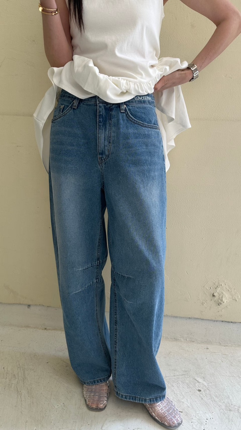 GENTLE B/LOVENTINA韓國東大門代購女士新品休閑牛仔褲LGENTLE B/LOVENTINA牛仔褲