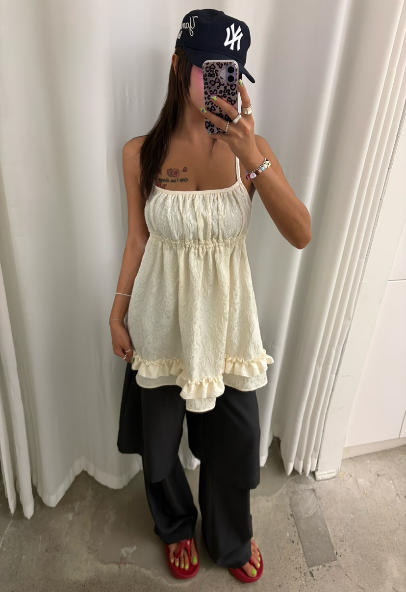 CUCUMBER韓國直郵女士新品職業熱賣26春夏人氣連衣裙提花CUCUMBER連衣裙