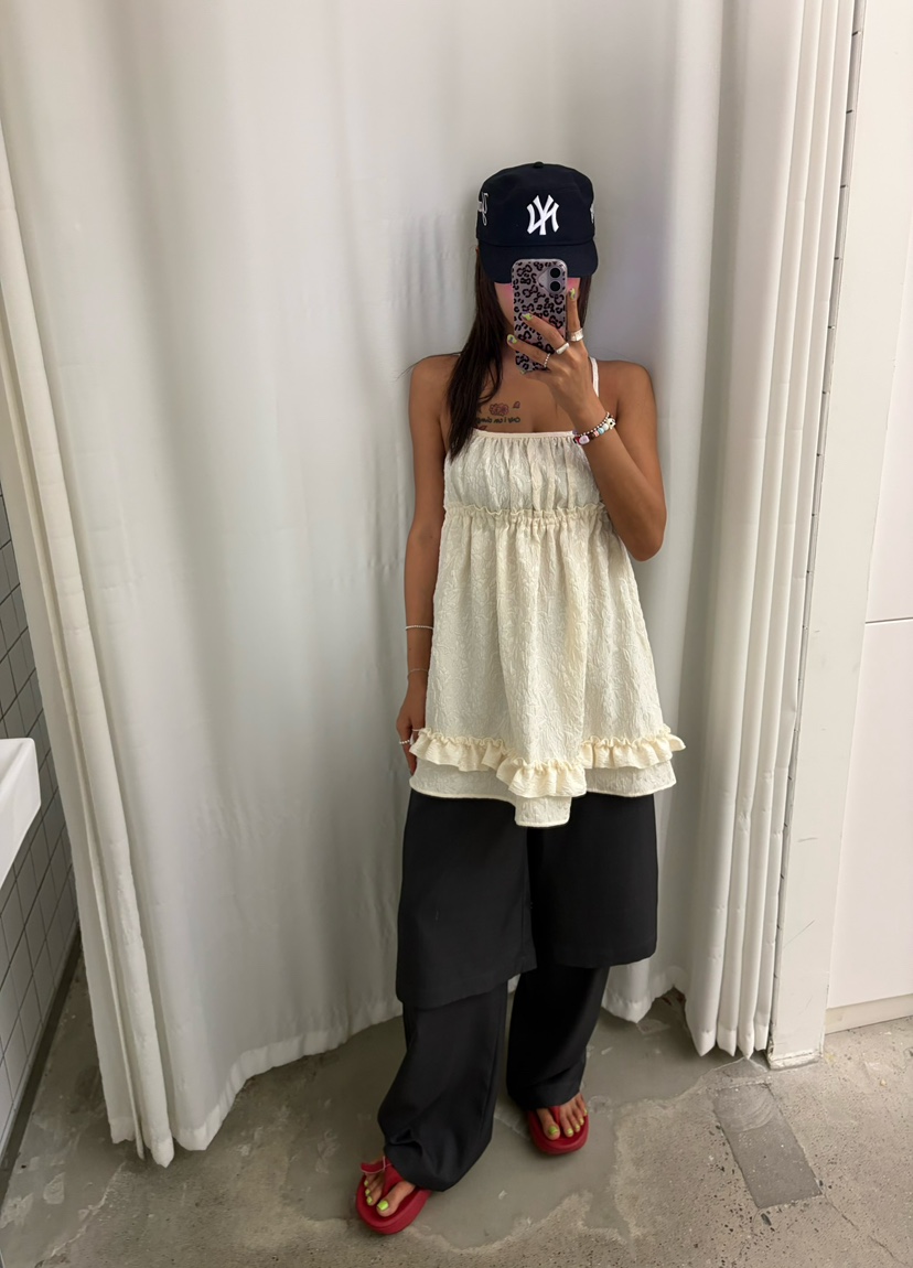 CUCUMBER韓國直郵女士新品職業熱賣26春夏人氣連衣裙提花CUCUMBER連衣裙