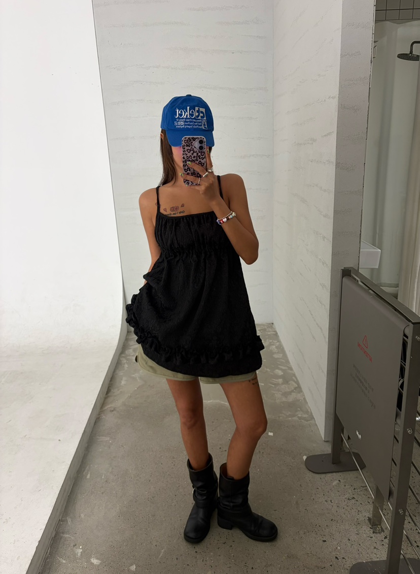 CUCUMBER韓國直郵女士新品職業熱賣26春夏人氣連衣裙提花CUCUMBER連衣裙