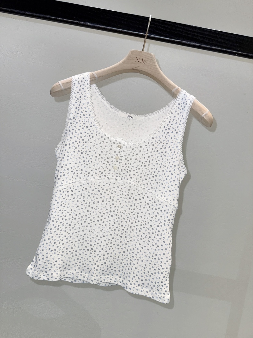 NDE韓國直郵實拍女裝新品26夏季推薦26春夏吊帶背心蕾絲無袖BOHEME_NDE吊帶/背心圖色1