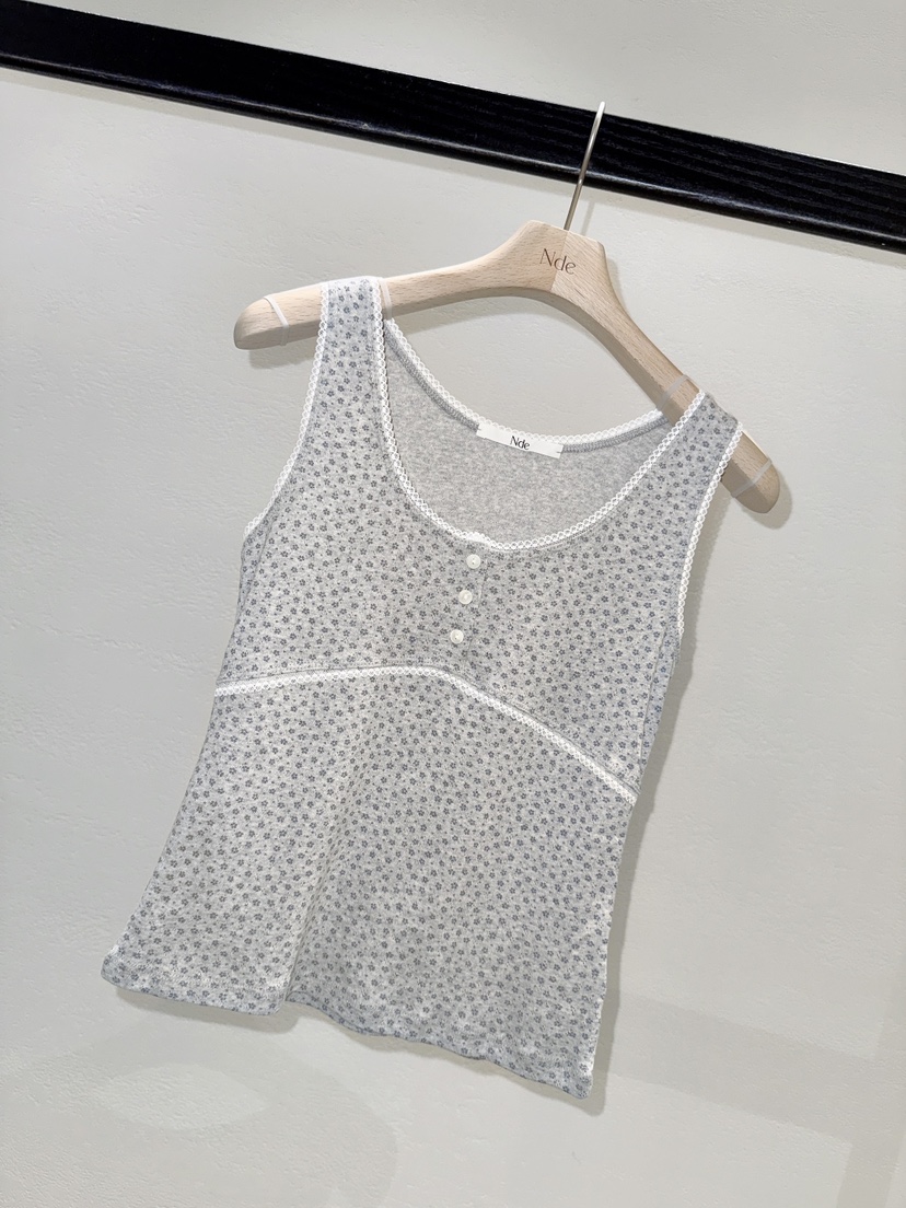 NDE韓國直郵實拍女裝新品26夏季推薦26春夏吊帶背心蕾絲無袖BOHEME_NDE吊帶/背心圖色2