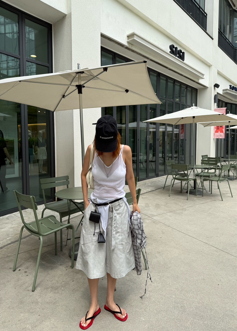 DENVER韓國東大門直郵女裝新品時尚26春夏熱賣26夏季吊帶背心DENVER吊帶/背心