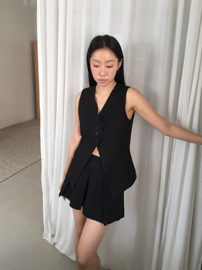 LOVE MOMENT東大門實拍韓國女士新品時尚職業套裝套裝亞麻LOVE MOMENT套裝