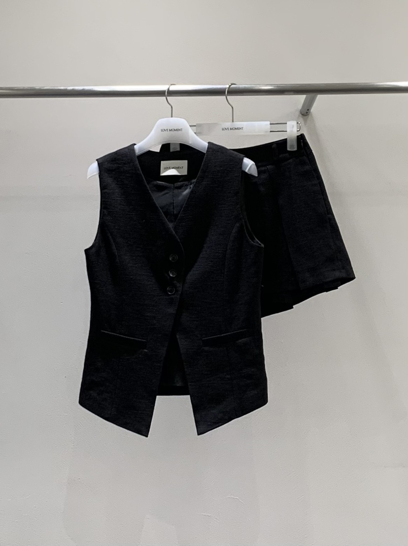 LOVE MOMENT東大門實拍韓國女士新品時尚職業套裝套裝亞麻LOVE MOMENT套裝圖色2
