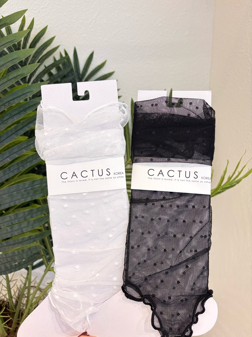 CACTUS-Q韓國直郵實拍女士新款推薦26夏季休閑襪子蕾絲SCACTUS十雙起/可混搭襪子