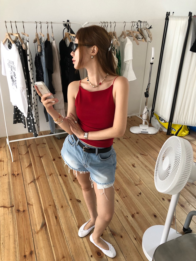 MADE-P韓國東大門代購女裝新品26春夏職業推薦吊帶背心無袖MADE-P吊帶/背心