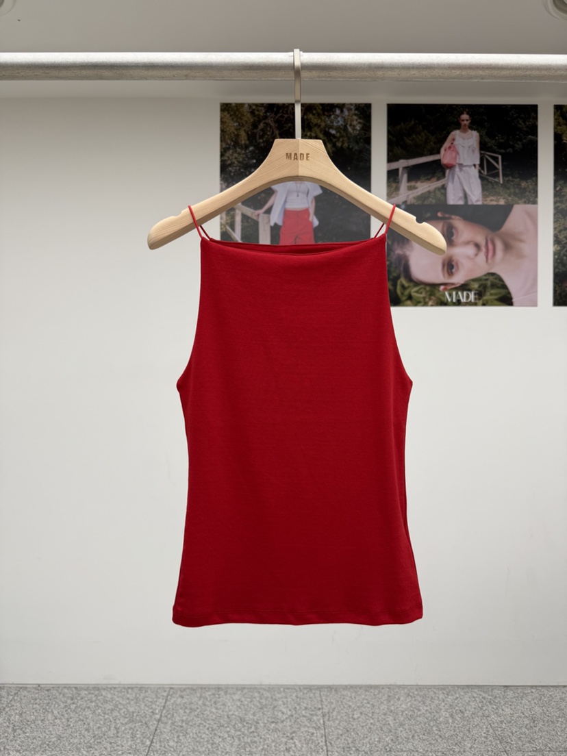 MADE-P韓國東大門代購女裝新品26春夏職業推薦吊帶背心無袖MADE-P吊帶/背心圖色1