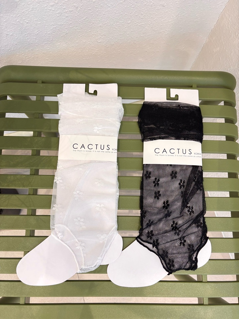 CACTUS-Q韓國代購女士新款休閑時尚人氣26夏季襪子小花蕾絲SCACTUS十雙起/可混搭襪子