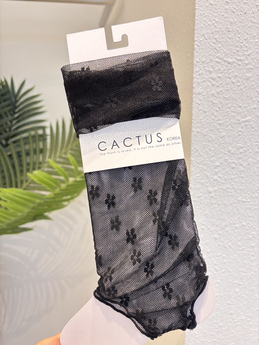CACTUS-Q韓國代購女士新款休閑時尚人氣26夏季襪子小花蕾絲SCACTUS十雙起/可混搭襪子圖色2