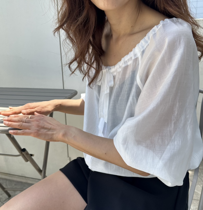 CLASSY-O韓國東大門代購女士新品職業襯衫蕾絲衫不含內搭透視褶皺CLASSY-O襯衫/蕾絲衫