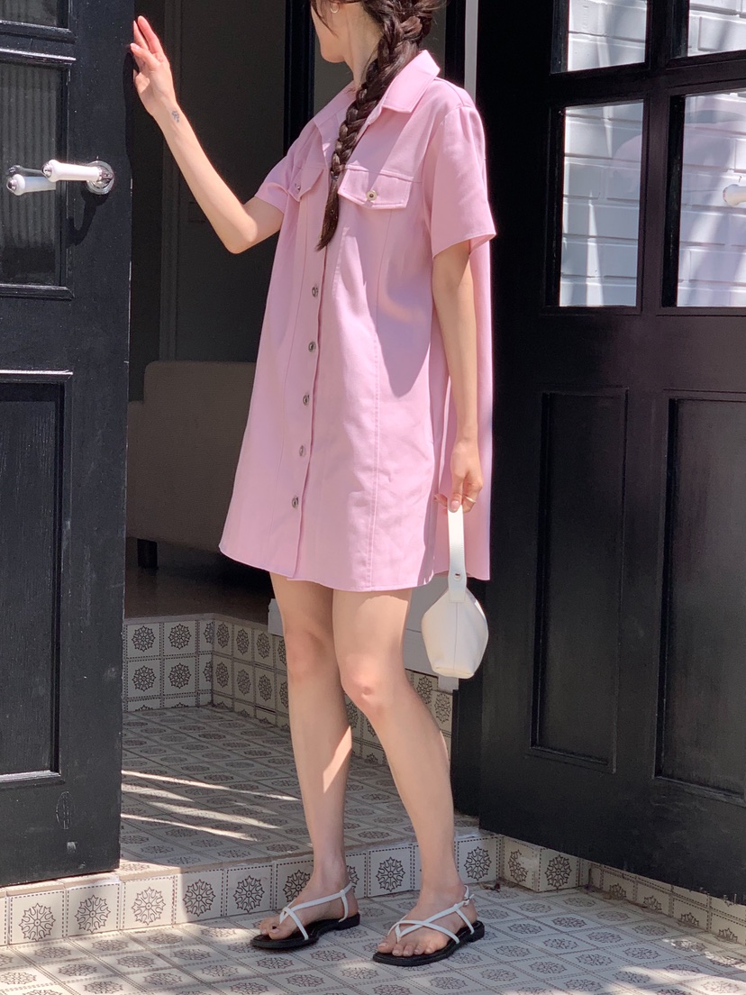 RE:FRESH-L韓國東大門代購女士新款人氣推薦休閑職業連衣裙RE:FRESH連衣裙