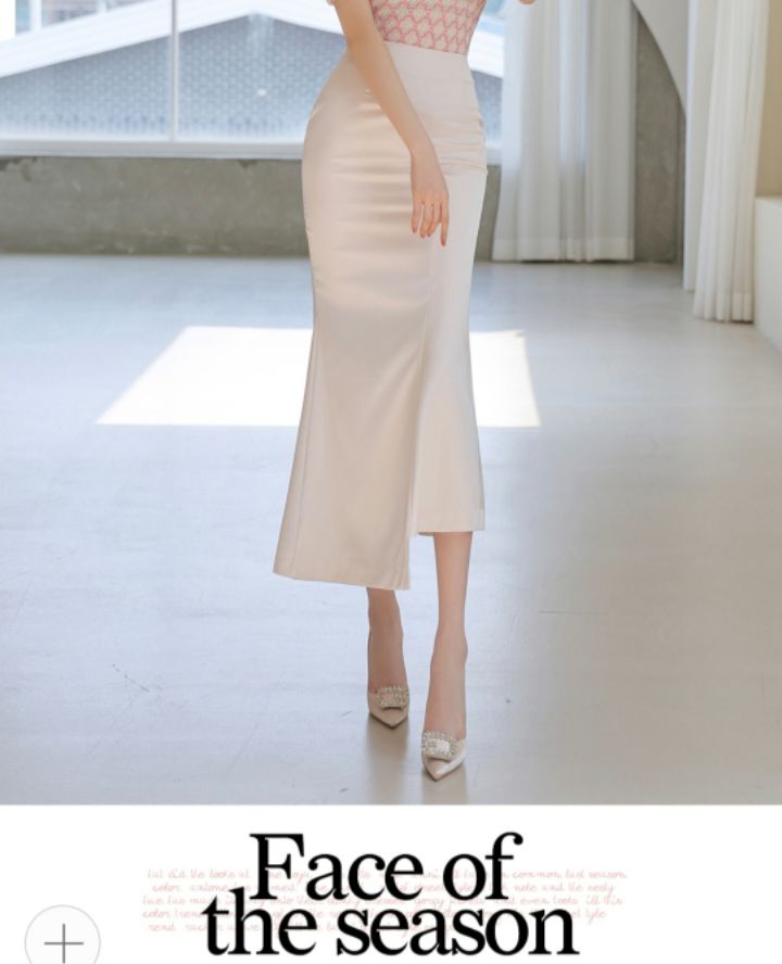 HIGH HEELS東大門實拍韓國女士新品26夏季人氣熱賣長裙緞HIGH HEELS長裙