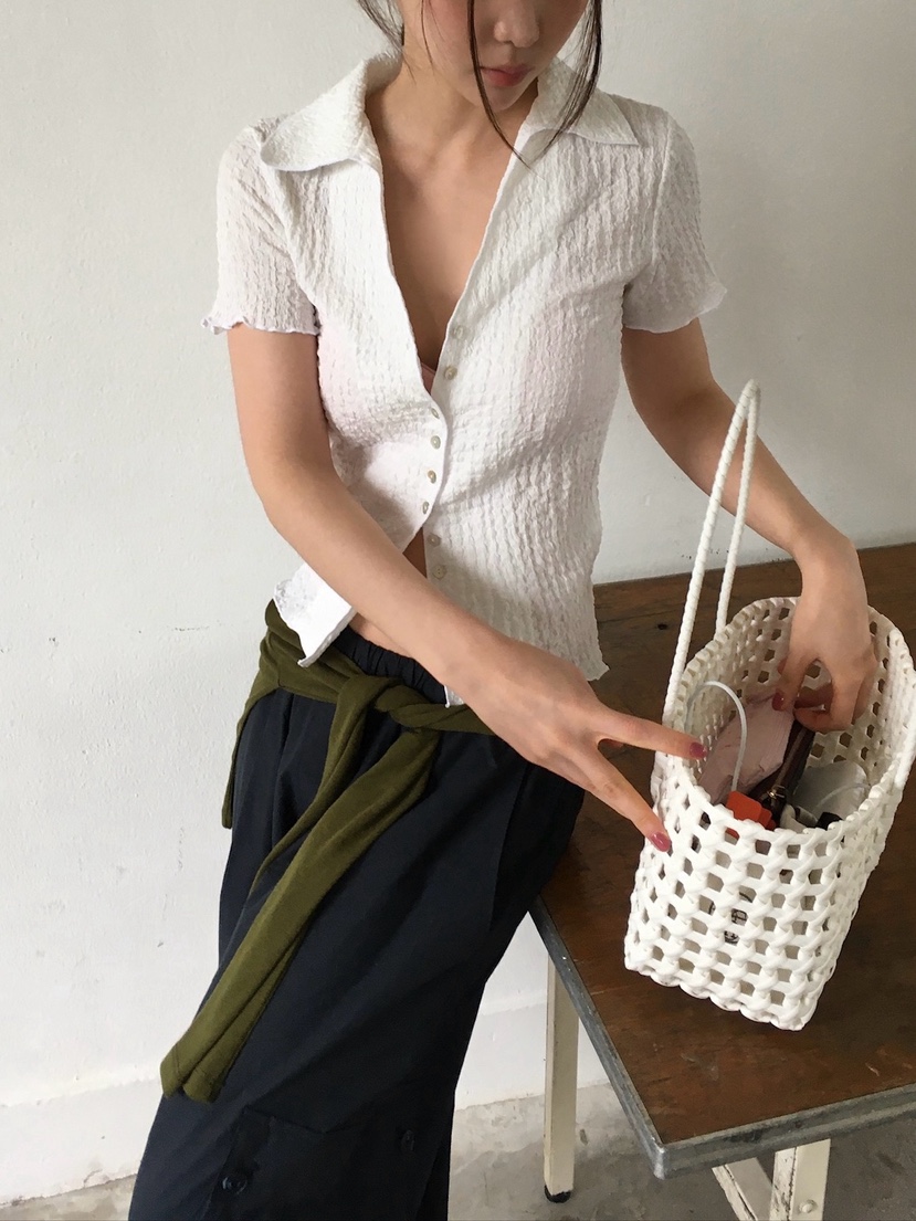 UNBOUND韓國代購女裝新品26春夏人氣26夏季推薦T恤珍珠紐扣UNBOUNDT恤
