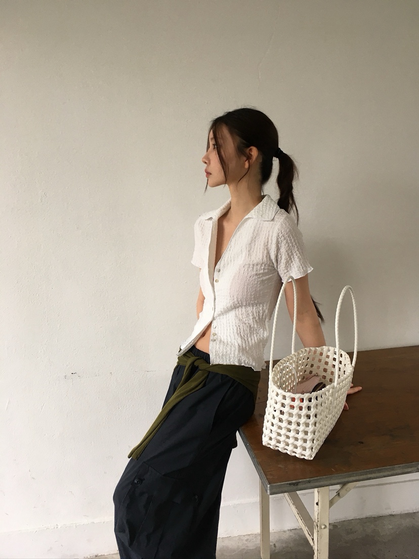 UNBOUND韓國代購女裝新品26春夏人氣26夏季推薦T恤珍珠紐扣UNBOUNDT恤