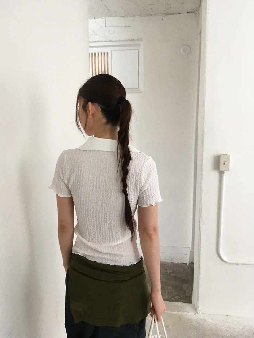 UNBOUND韓國代購女裝新品26春夏人氣26夏季推薦T恤珍珠紐扣UNBOUNDT恤