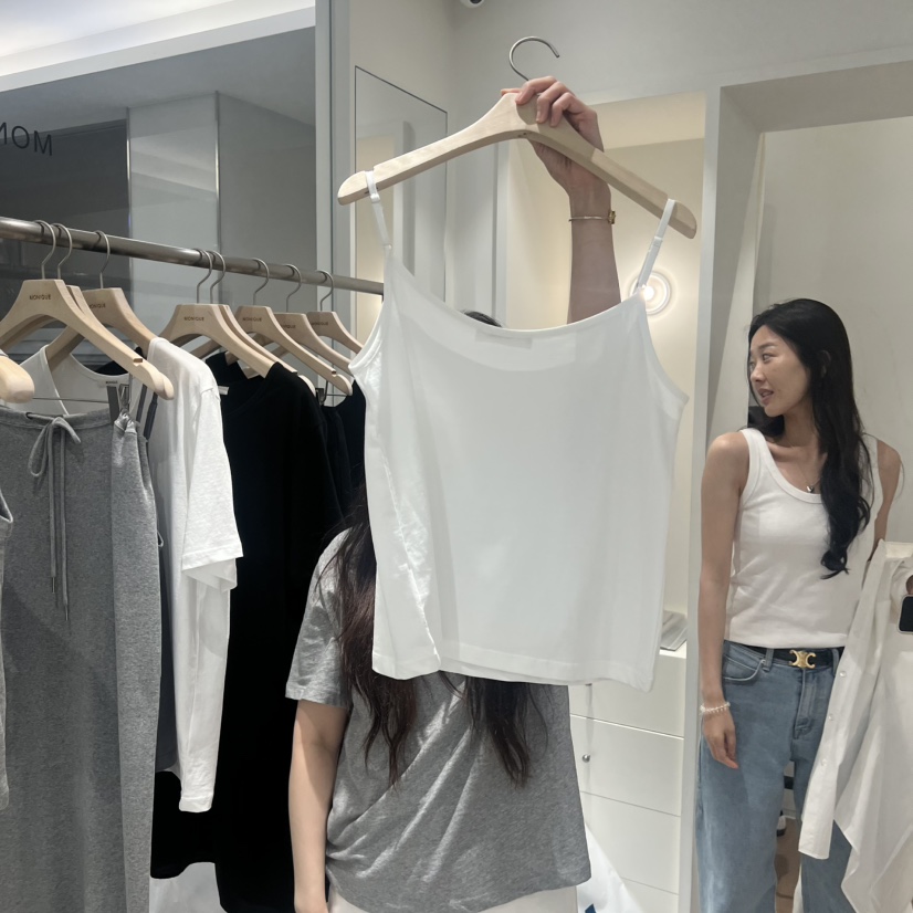 MONIQUE東大門實拍韓國女裝新品時尚職業熱賣26春夏吊帶背心MONIQUE吊帶/背心