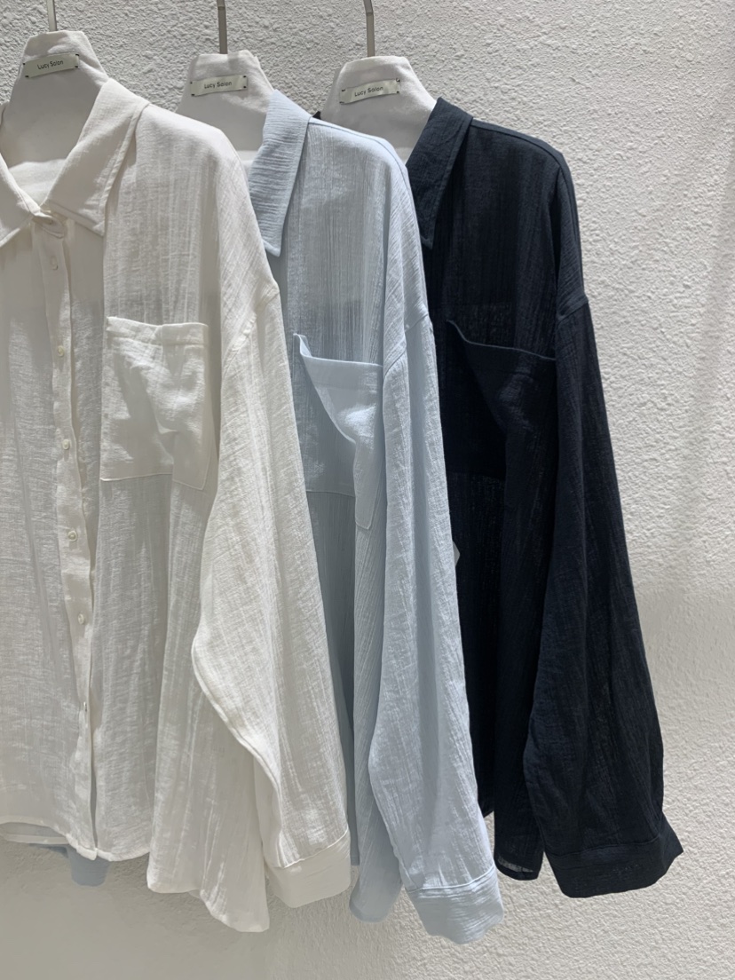 LUCY SALON韓國東大門代購女士新品休閑人氣襯衫蕾絲衫亞麻LUCY SALON襯衫/蕾絲衫